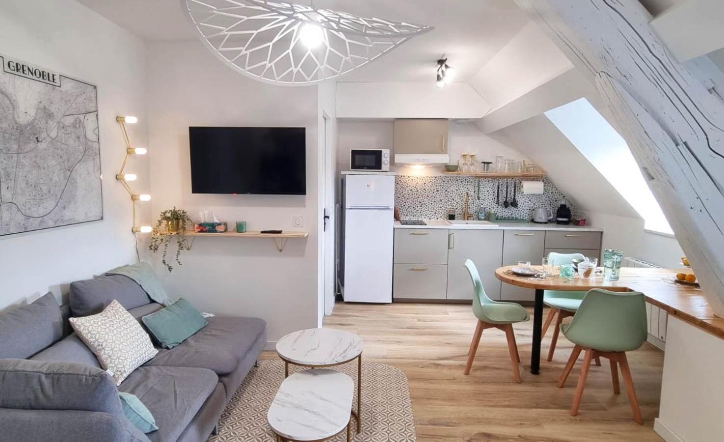 Appartement Hagaki Vue Panoramique Proche Gare Netflix Grenoble Zewnętrze zdjęcie