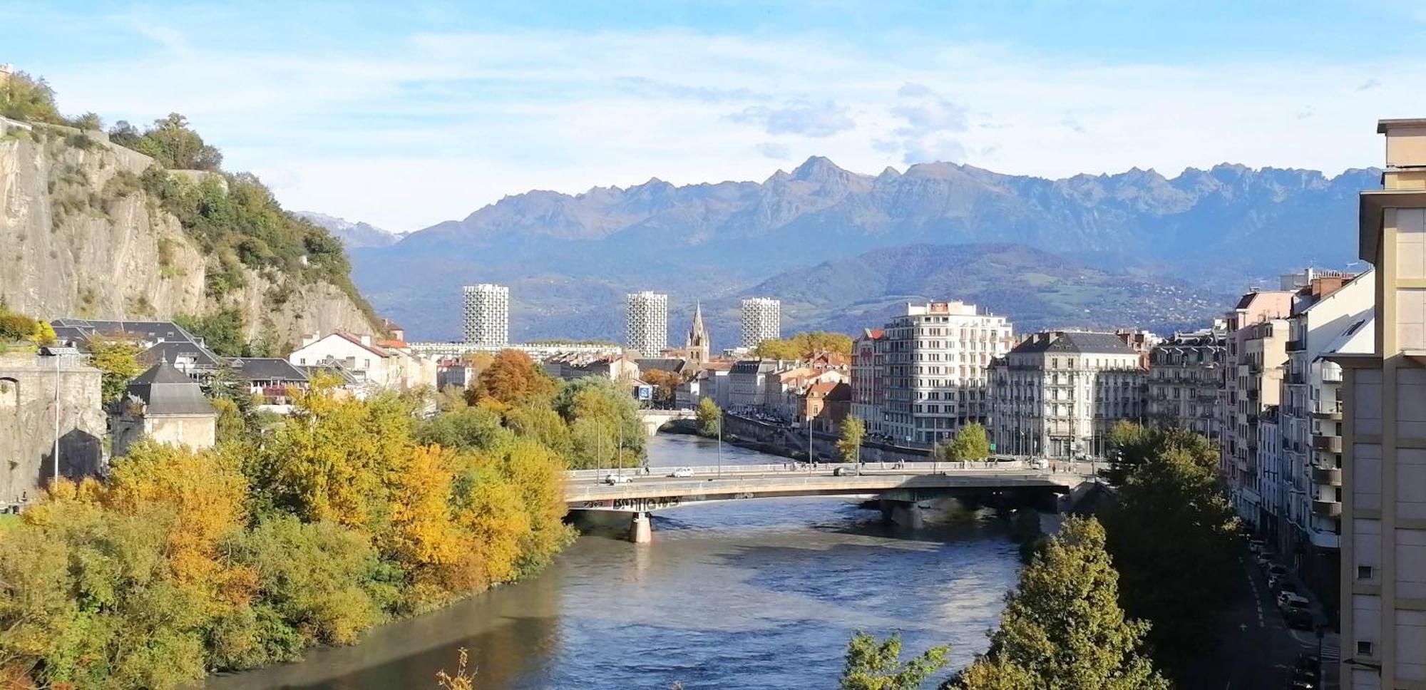 Appartement Hagaki Vue Panoramique Proche Gare Netflix Grenoble Zewnętrze zdjęcie